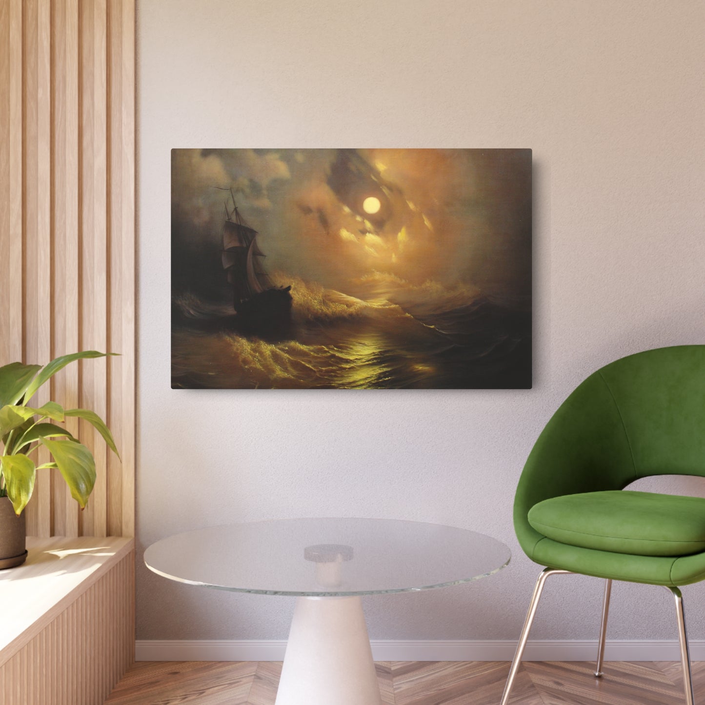 Ship at Sea - Metal Print