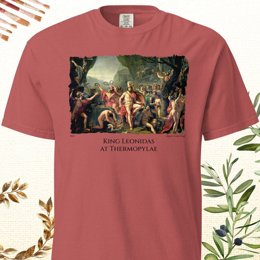 King Leonidas at Thermopylae - Fine Art T-Shirt