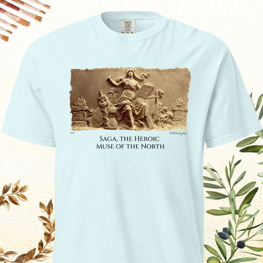 Saga, the Heroic Muse of the North - Fine Art T-Shirt