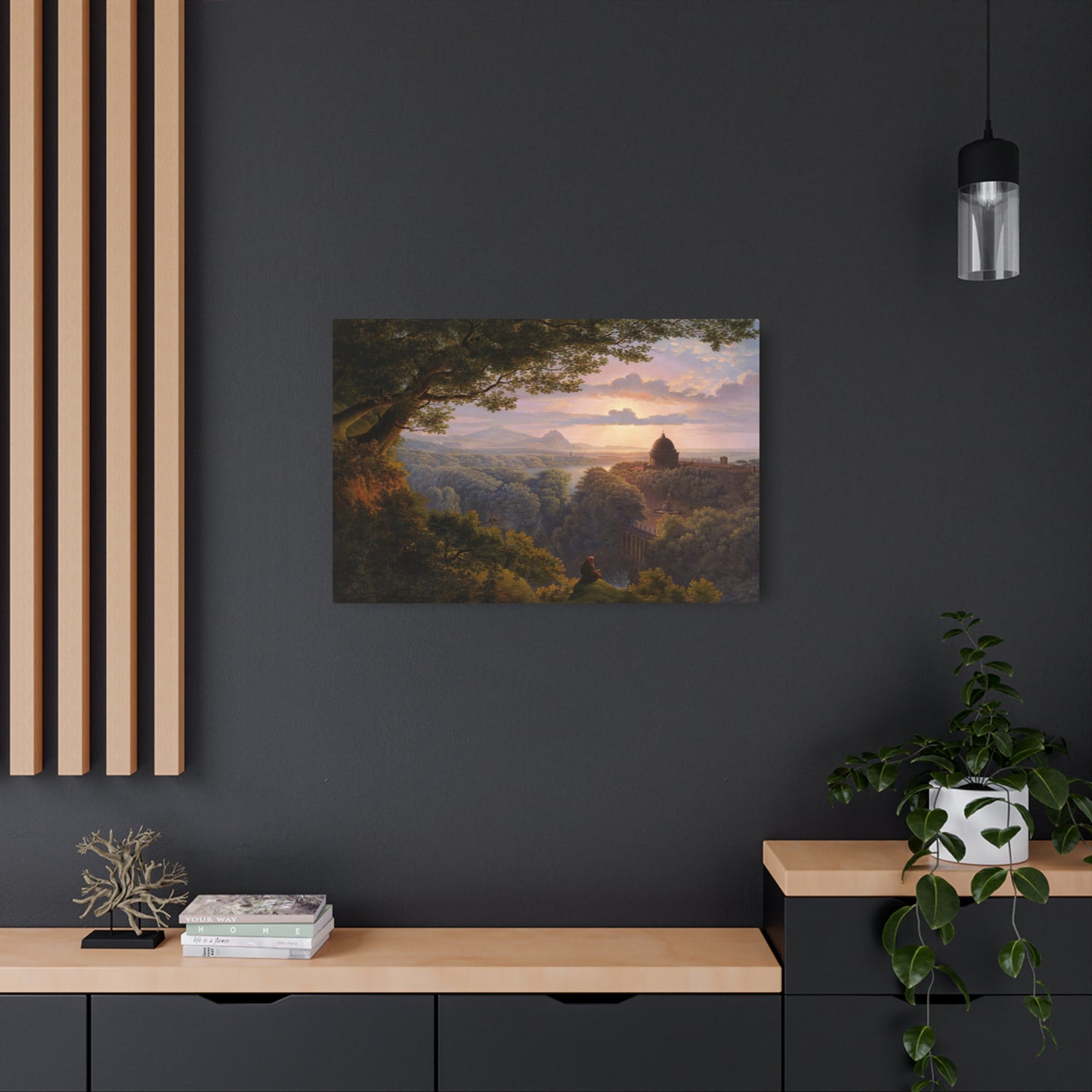 Landscape With Pilgrim - Metal Print