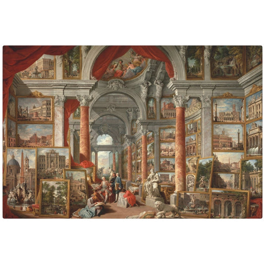 Picture Gallery with Views of Modern Rome - Metal Print