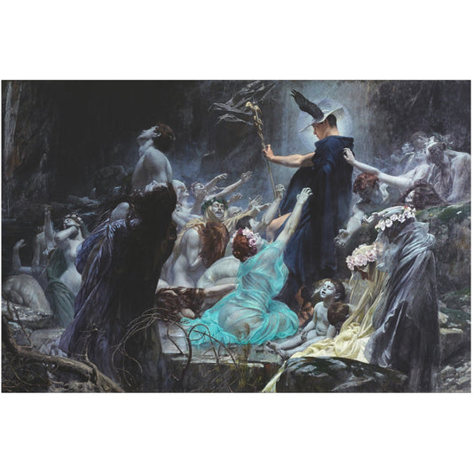 Souls on the Banks of the Acheron - Canvas Wrap