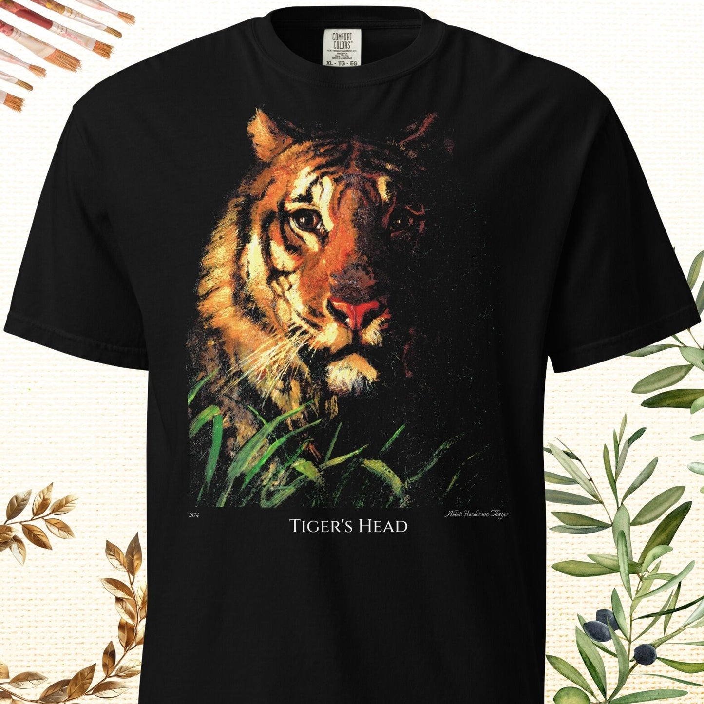 Tiger's Head - Fine Art T-shirt