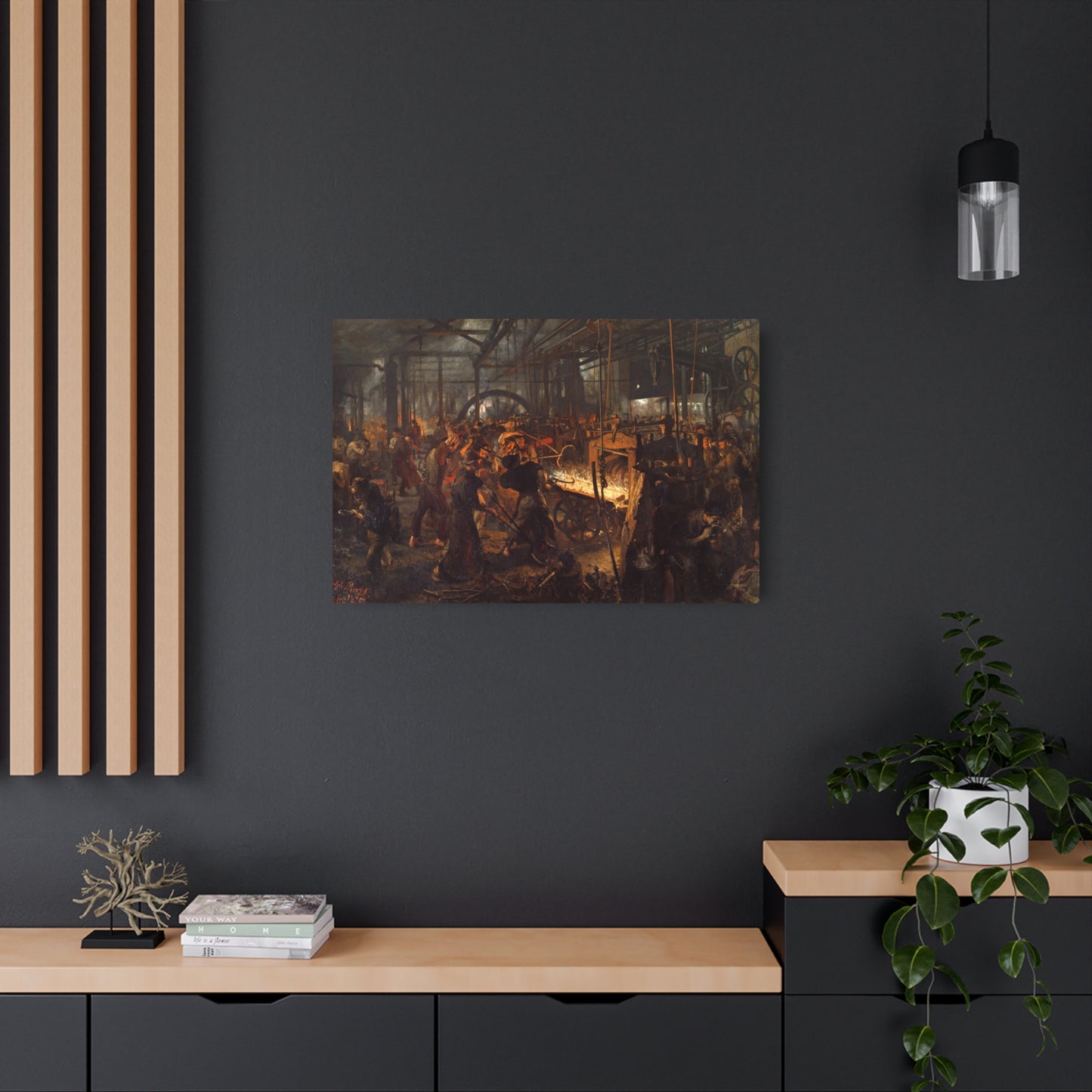 The Iron Rolling Mill - Metal Print