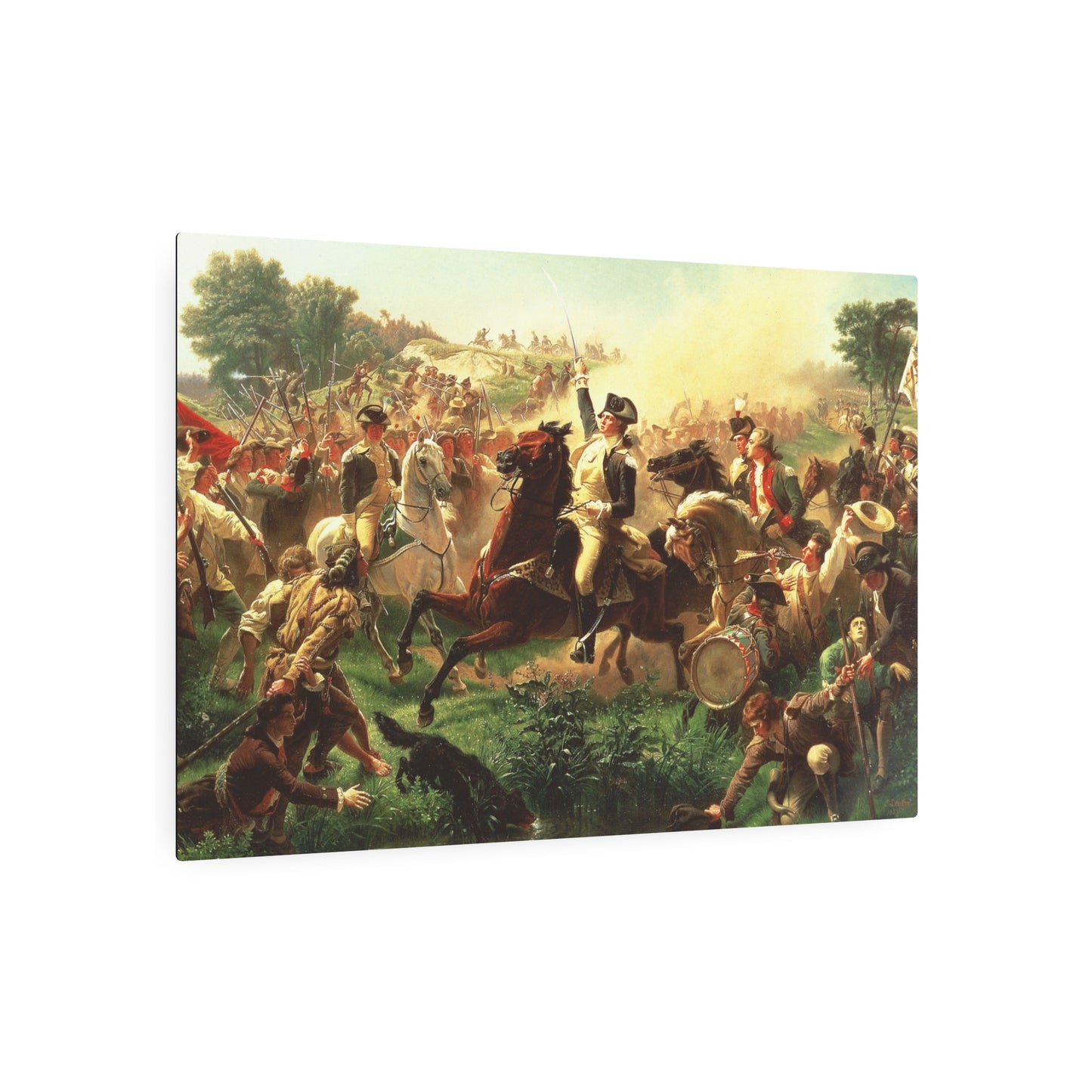 Washington Rallying the Troops at Monmouth - Metal Print