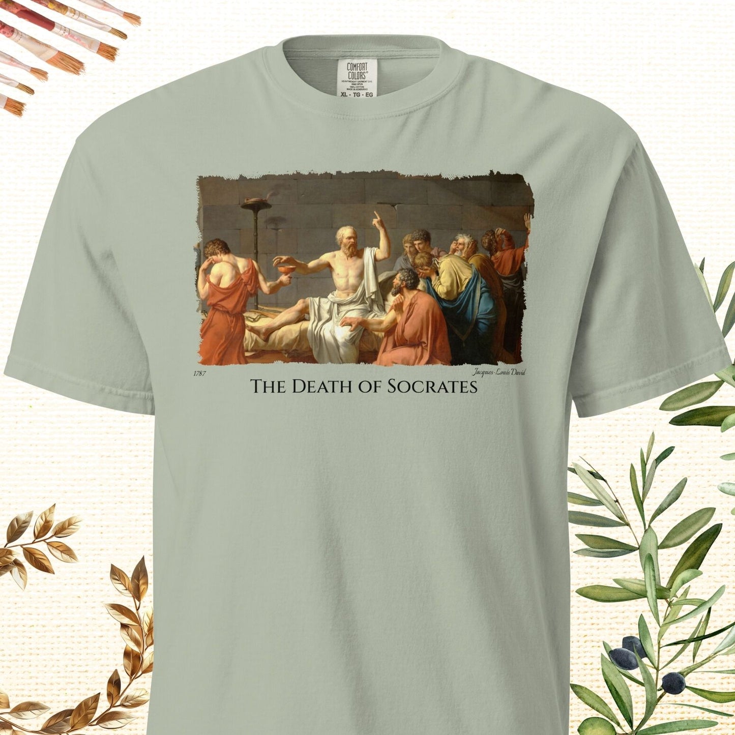 The Death of Socrates - Fine Art T-Shirt