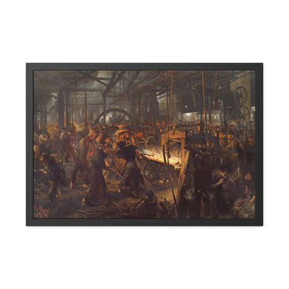 The Iron Rolling Mill - Framed Print