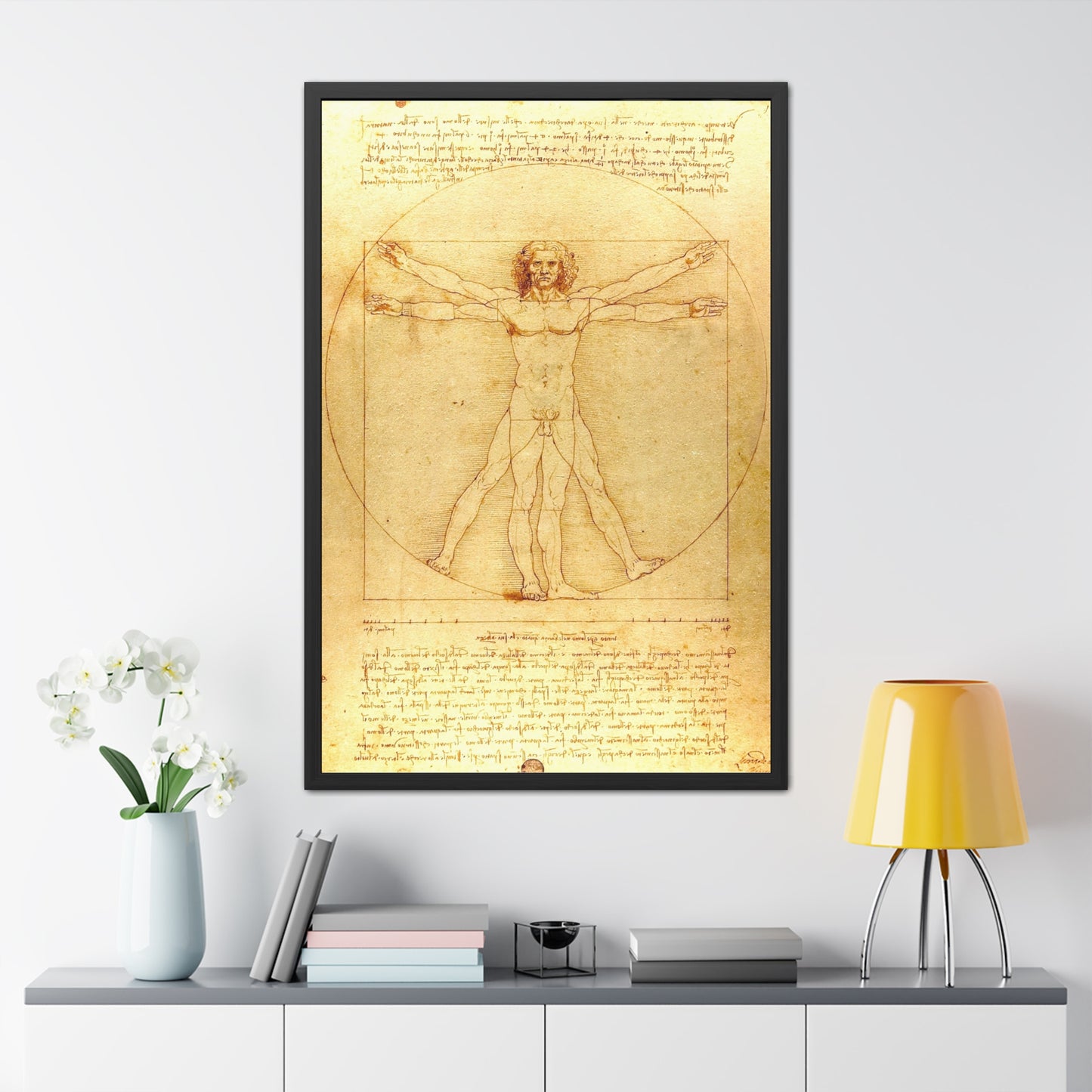 Vitruvian Man - Framed Print