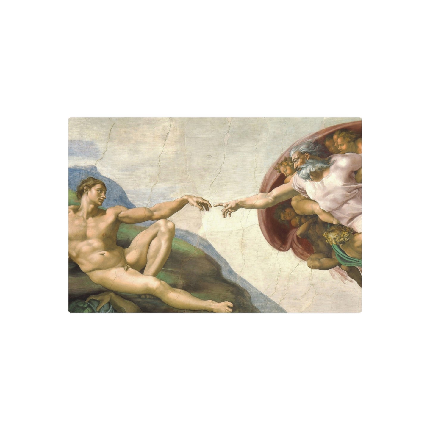 The Creation of Adam - Metal Print