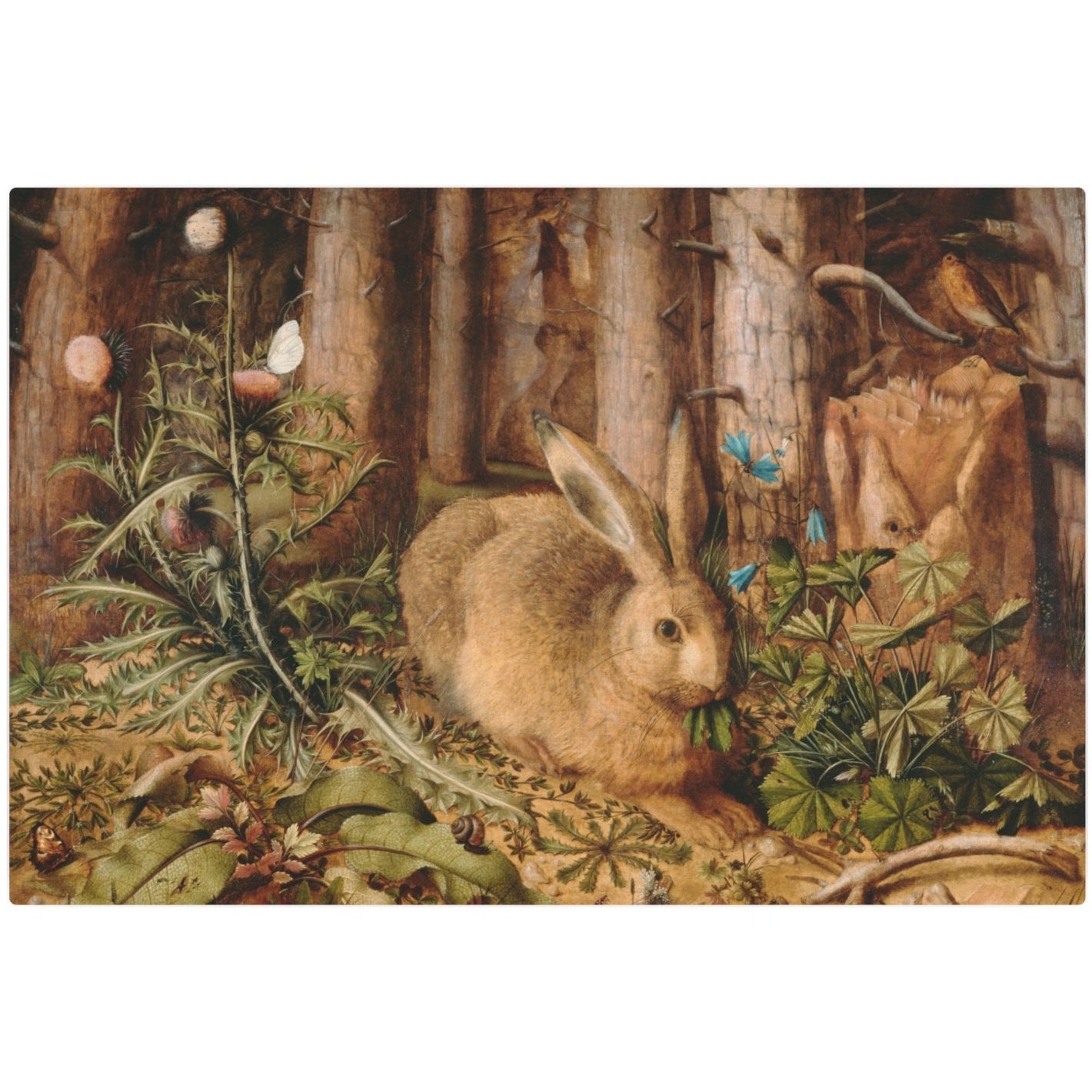 A Hare in the Forest - Metal Print