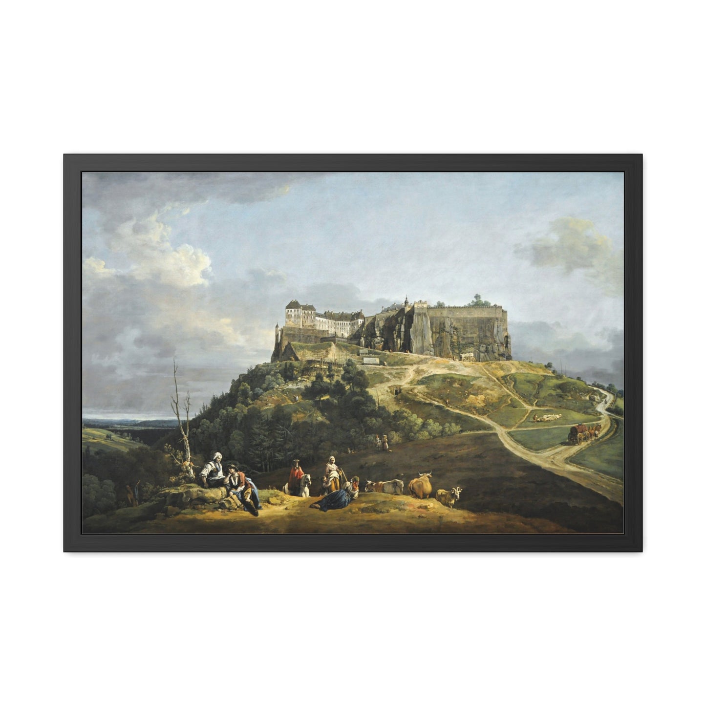 The Fortress of Königstein - Framed Print