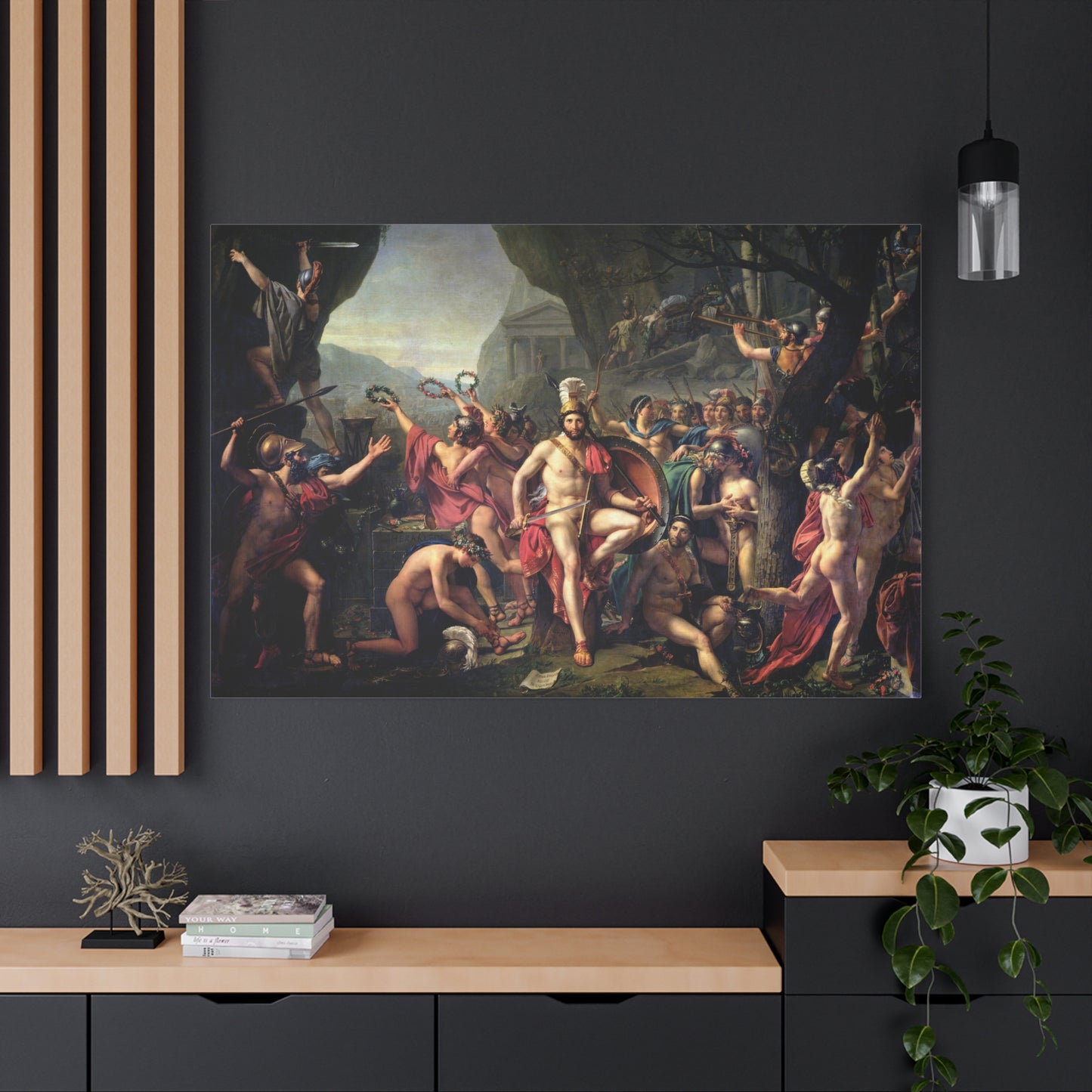 Leonidas at Thermopylae - Canvas Wrap