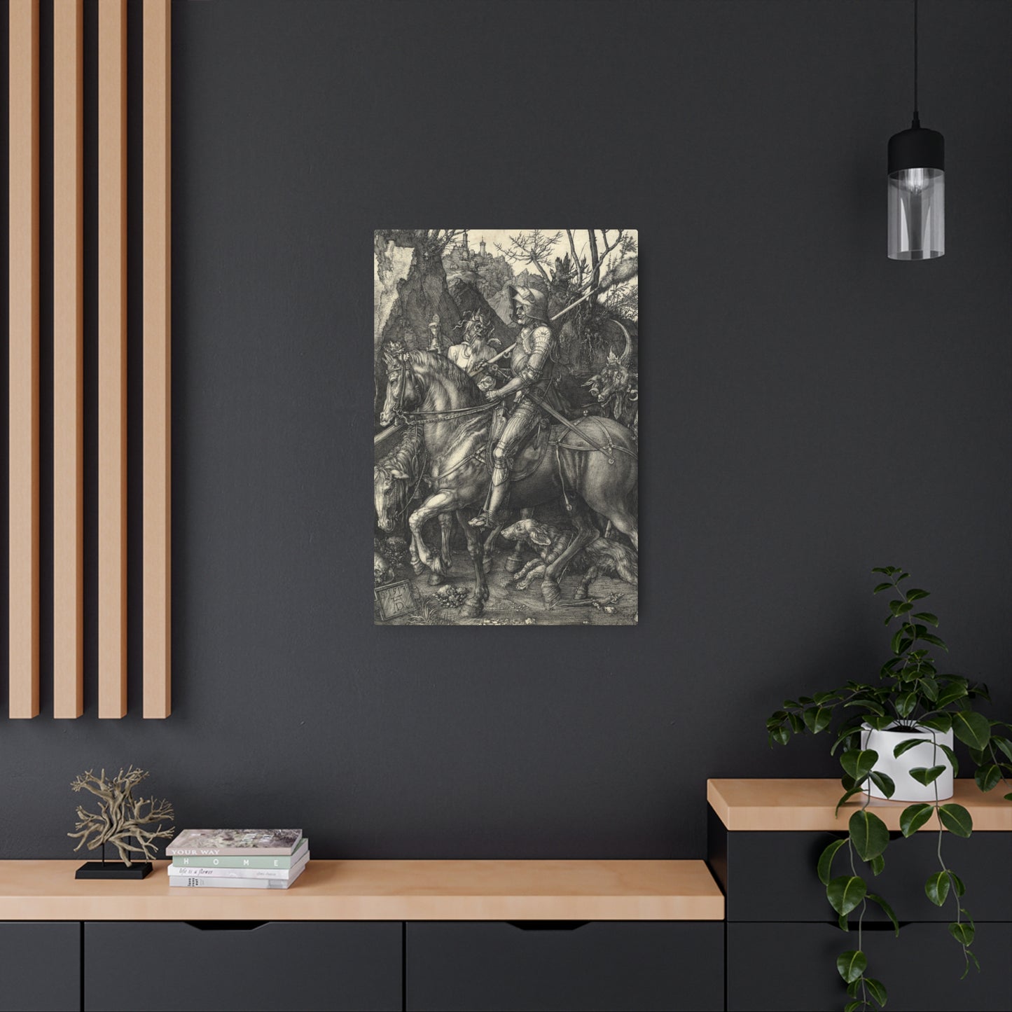 Knight, Death, and the Devil - Metal Print