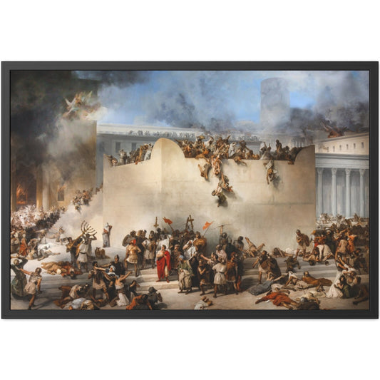 The Destruction of the Temple of Jerusalem - Framed Print