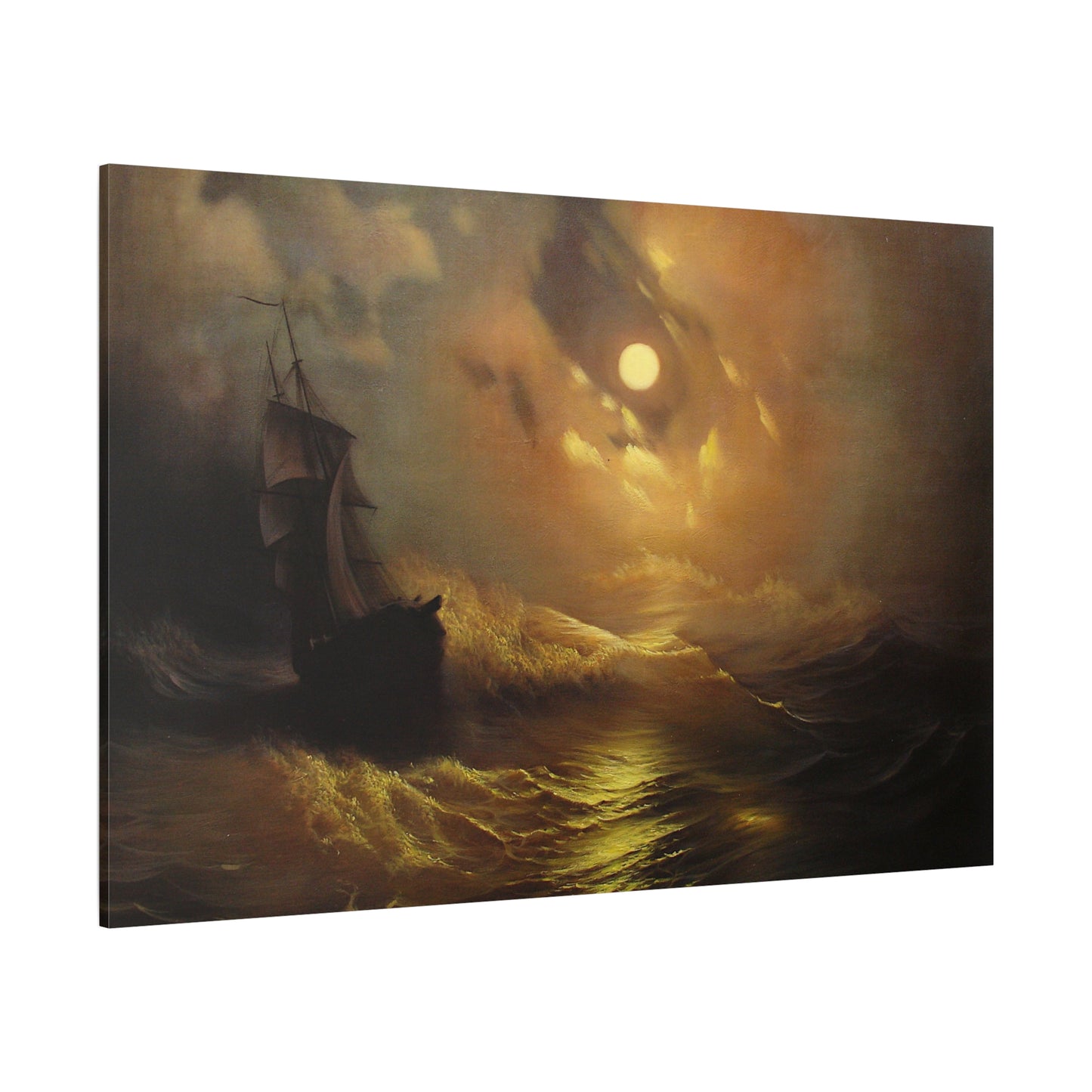 Stormy Sea at Night - Canvas Wrap