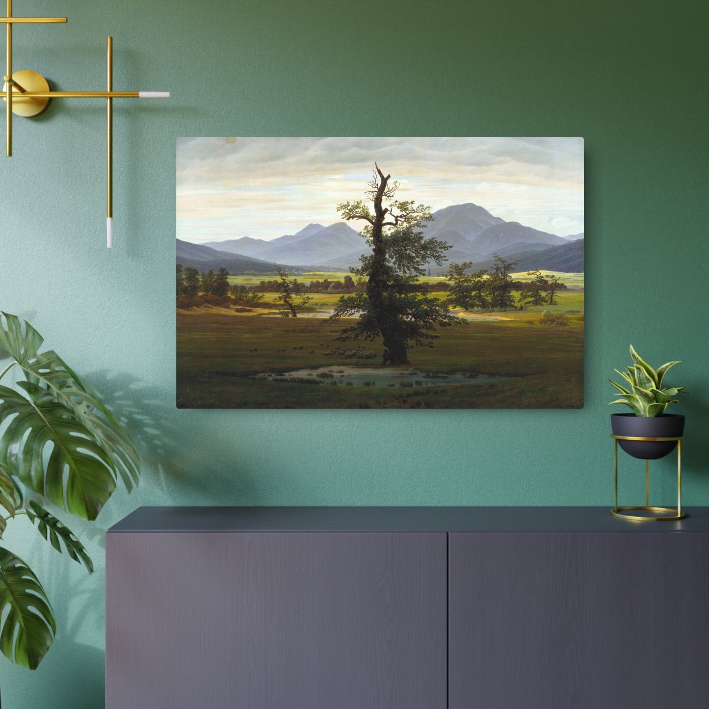 The Lone Tree - Metal Print