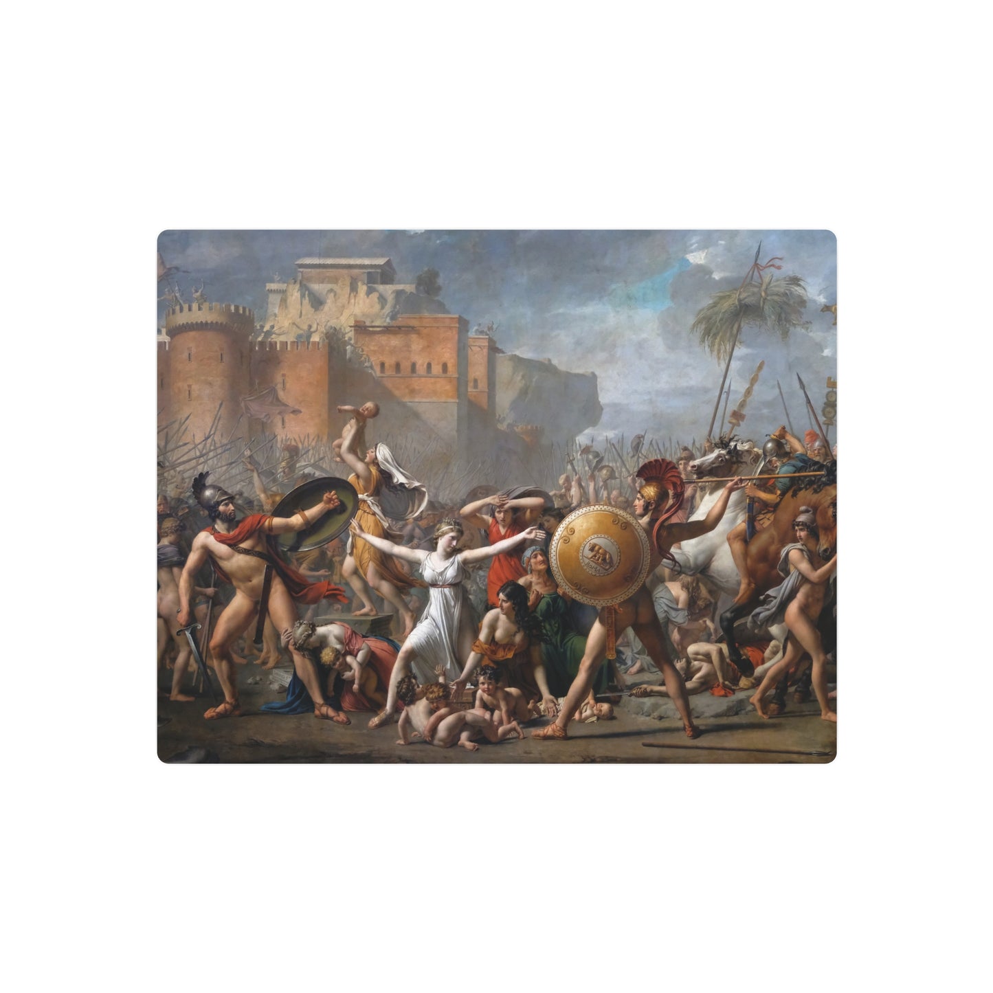 The Intervention of the Sabine Women - Metal Print