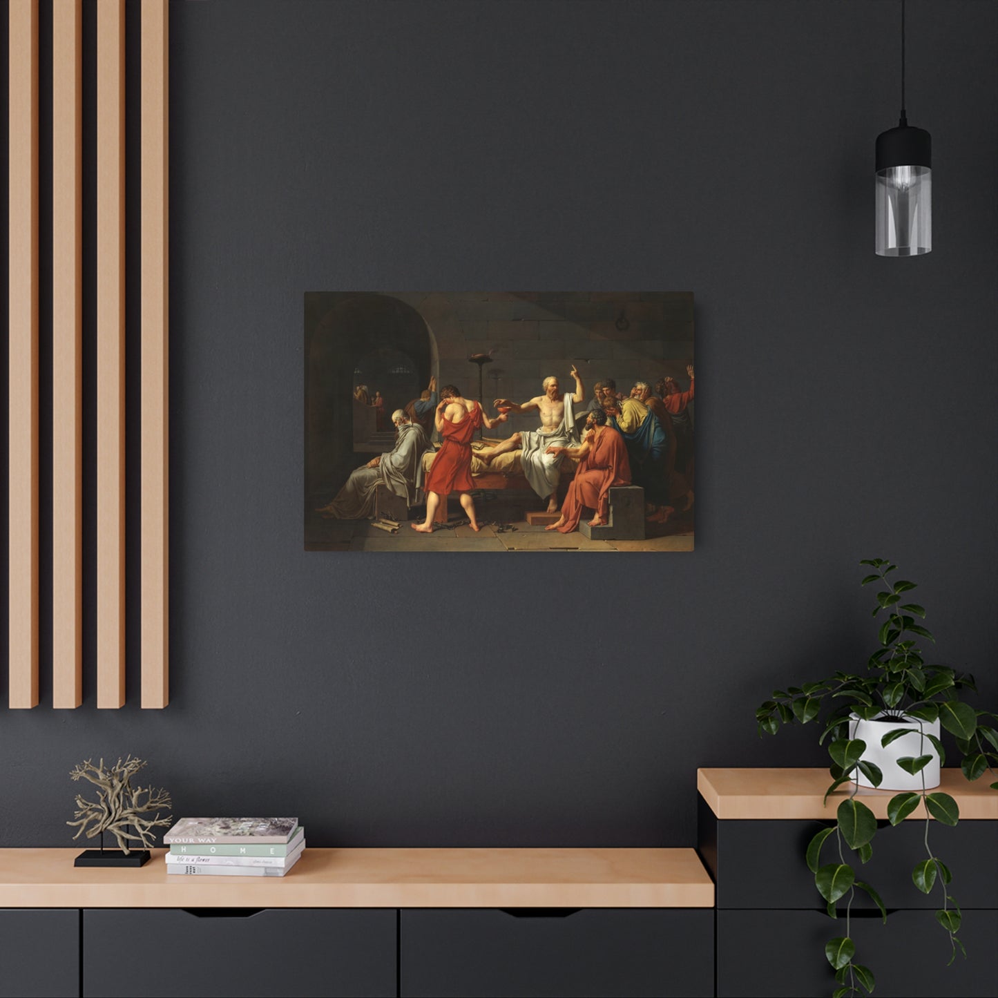 The Death of Socrates - Metal Print