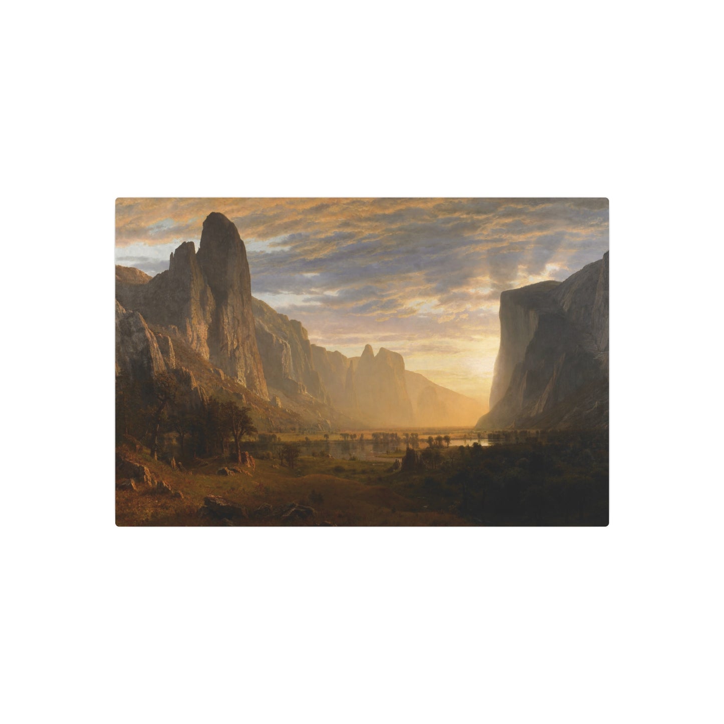 Looking Down Yosemite Valley - Metal Print