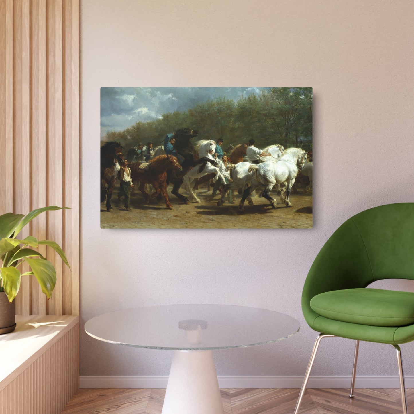 The Horse Fair - Metal Print