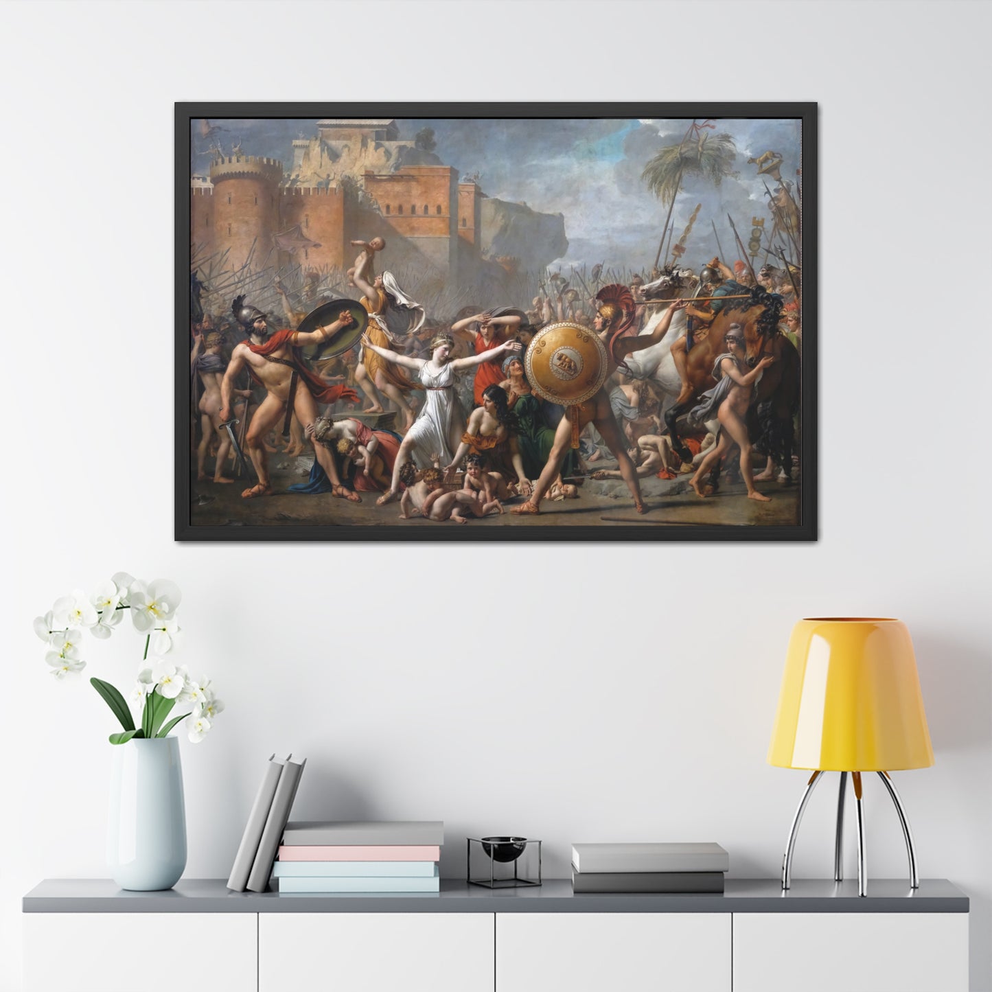 The Intervention of the Sabine Women - Framed Print