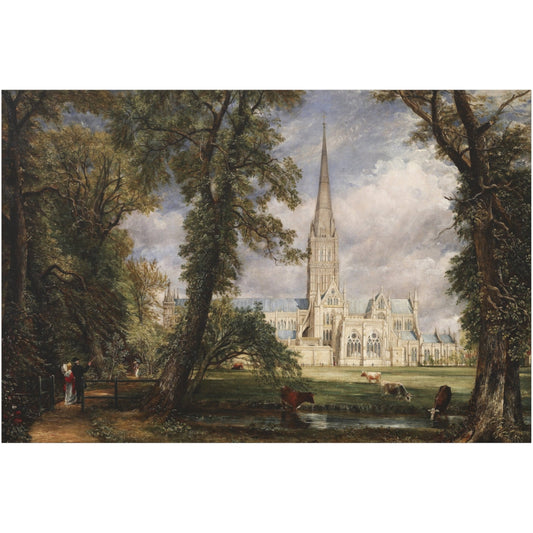 Salisbury Cathedral from the Bishop's Garden - Canvas Wrap