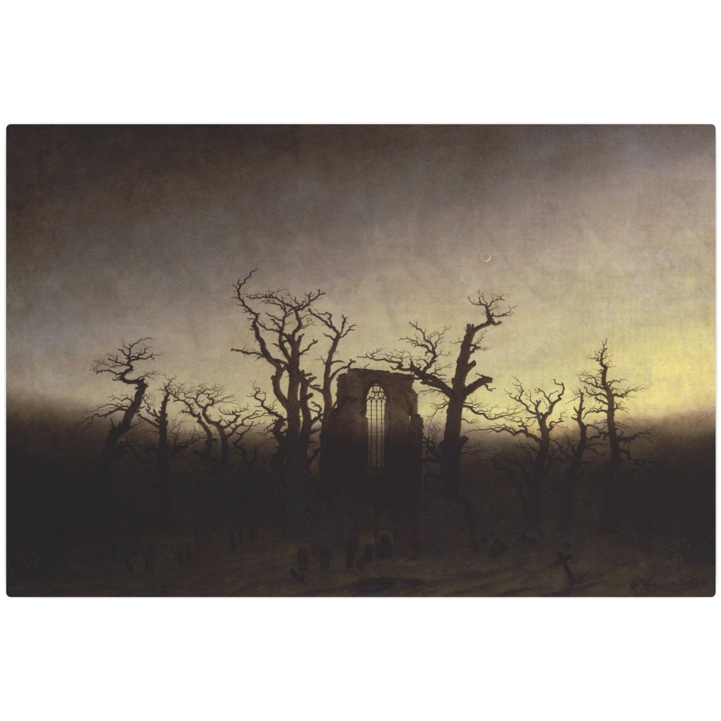 The Abbey in the Oakwood - Metal Print