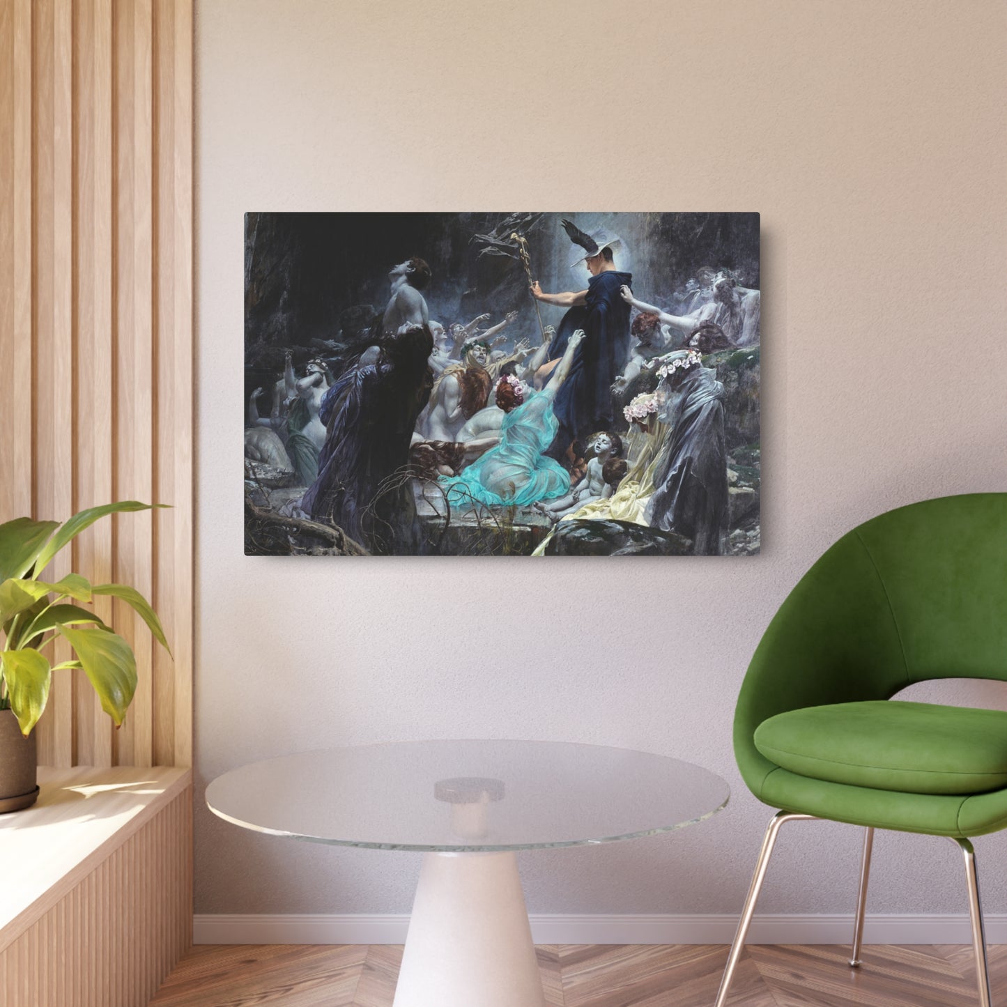 Souls on the Banks of the Acheron - Metal Print