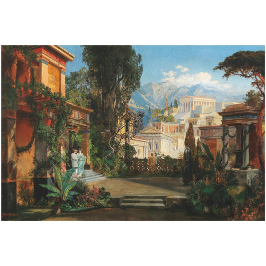 A View of an Ancient City - Canvas Wrap
