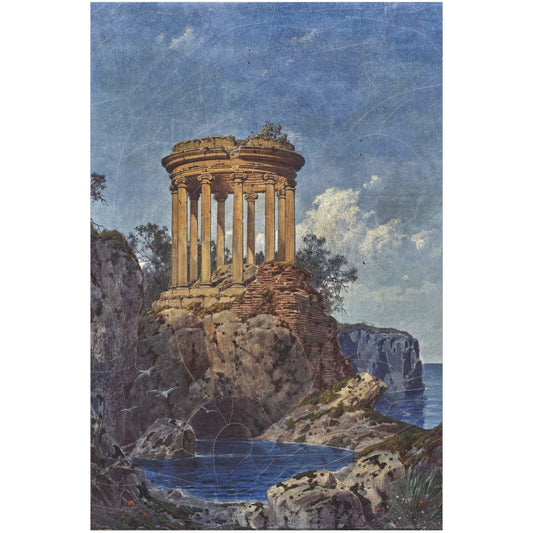 Temples on the Seashore - Canvas Wrap