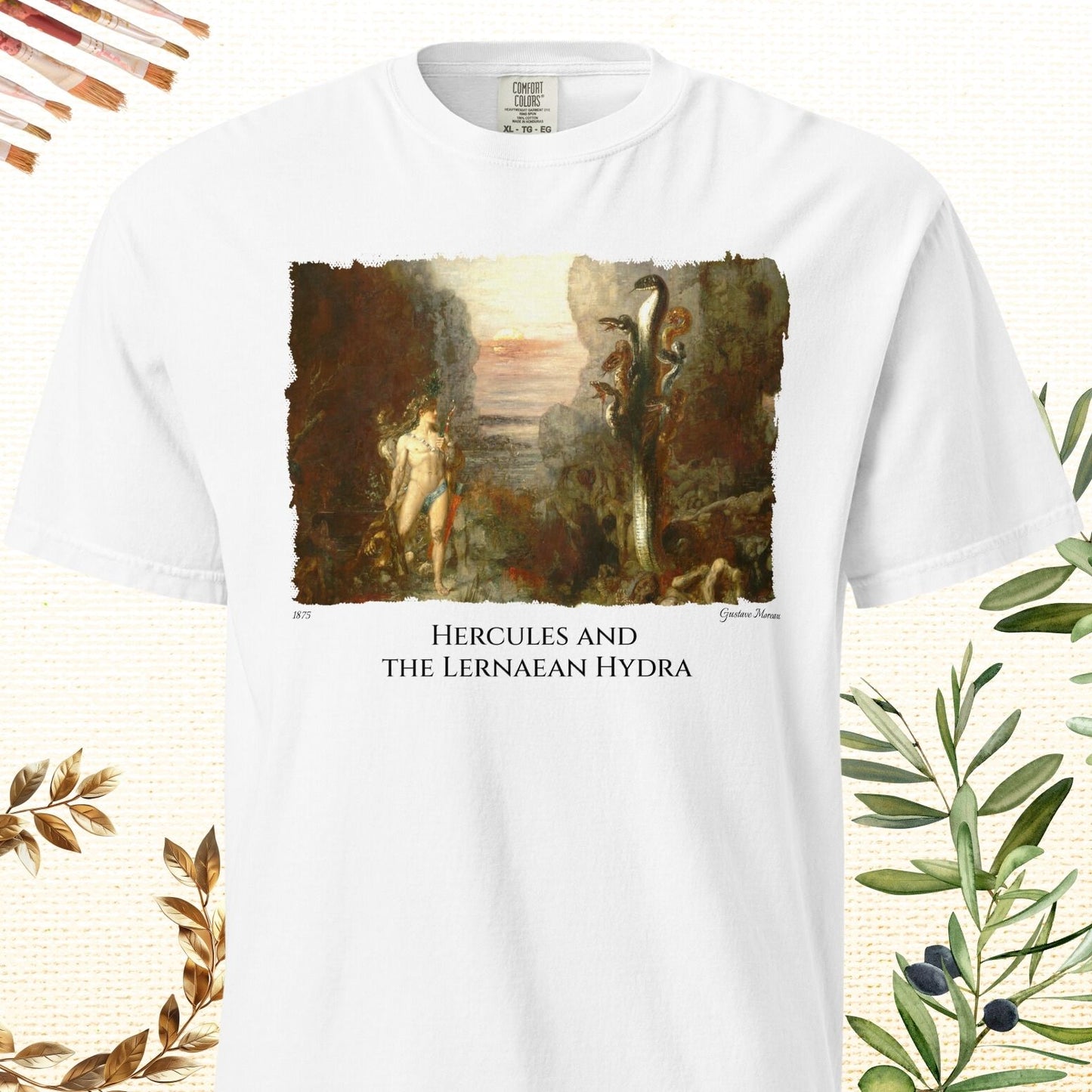 Hercules and the Lernean Hydra - Fine Art T-Shirt