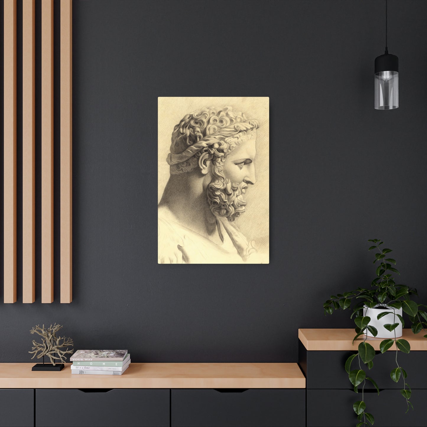 Bust of Hercules - Metal Print