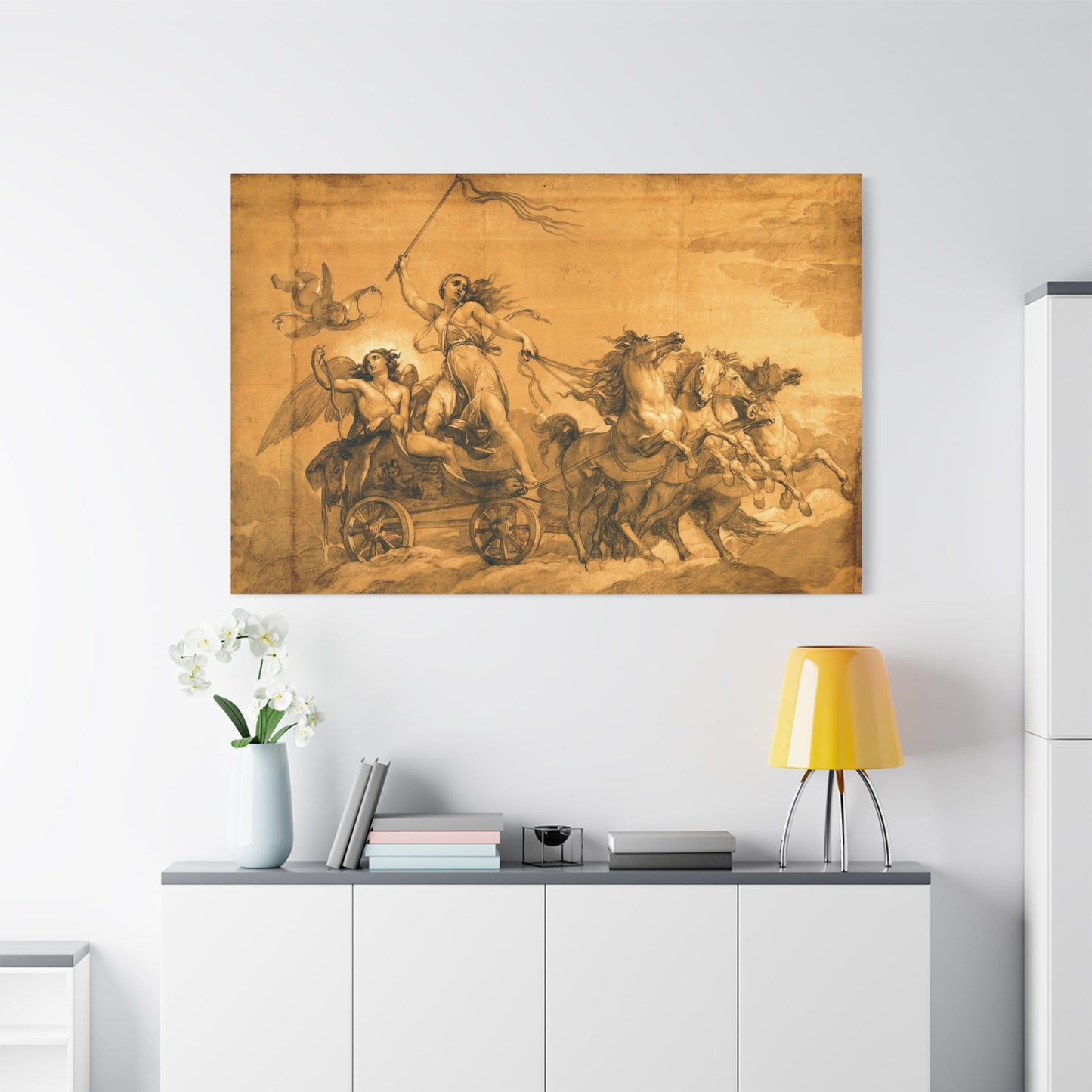 Folly Driving the Chariot of Love - Canvas Wrap
