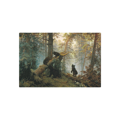 Morning in a Pine Forest - Metal Print