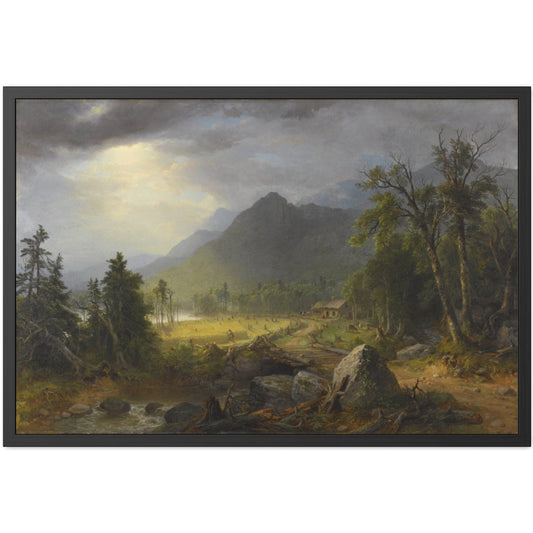 The First Harvest in the Wilderness -  Framed Print