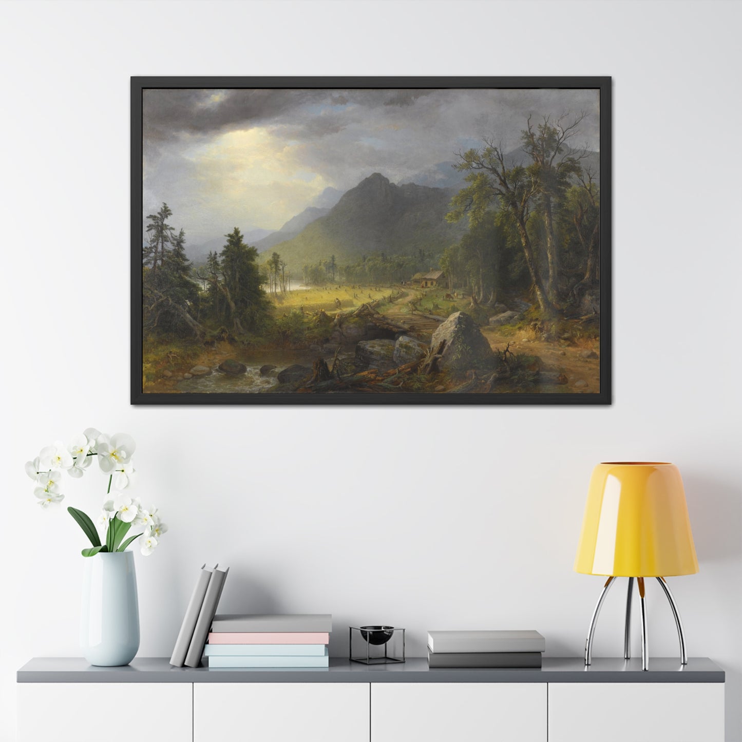 The First Harvest in the Wilderness -  Framed Print