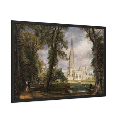 Salisbury Cathedral from the Bishop's Garden - Framed Print