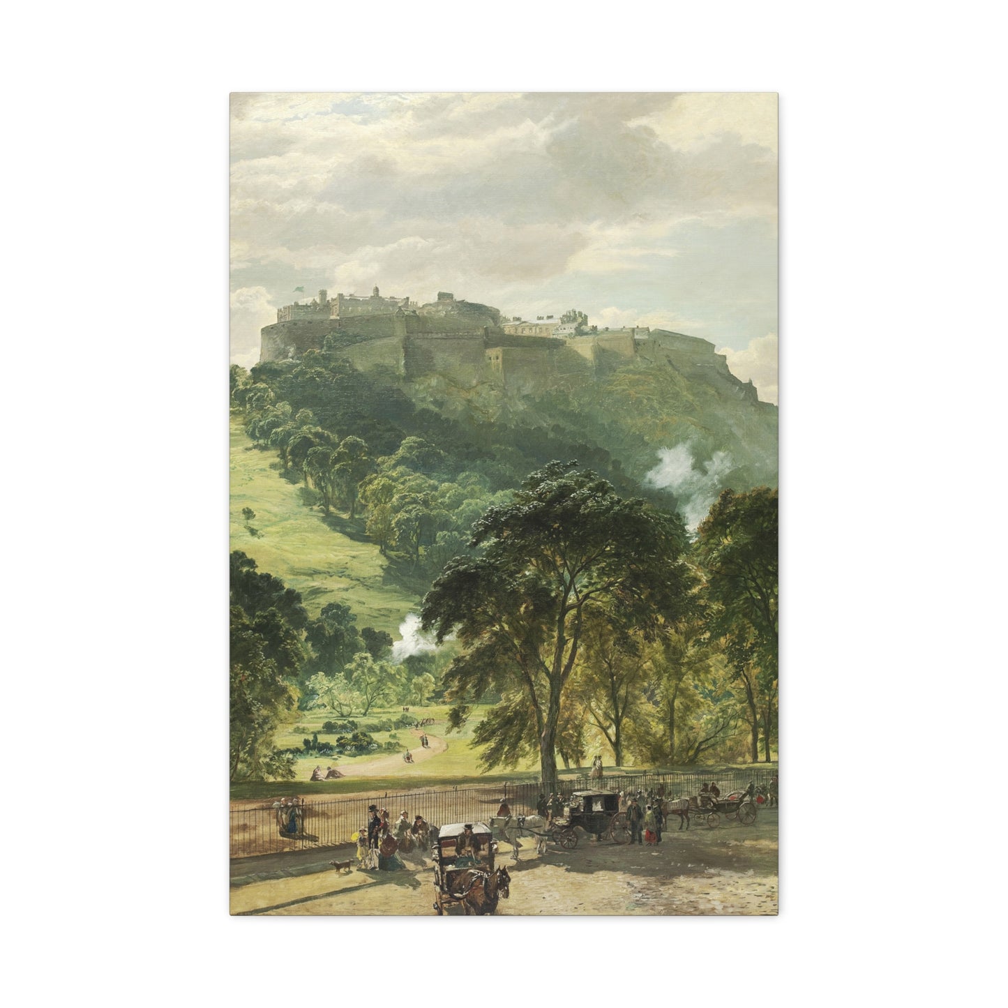 Edinburgh Castle from Princes Street - Canvas Wrap