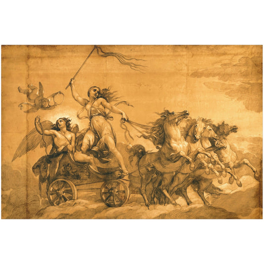 Folly Driving the Chariot of Love - Canvas Wrap