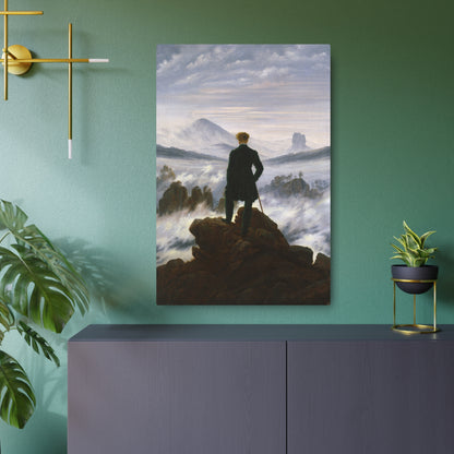 Wanderer Above the Sea of Fog - Metal Print