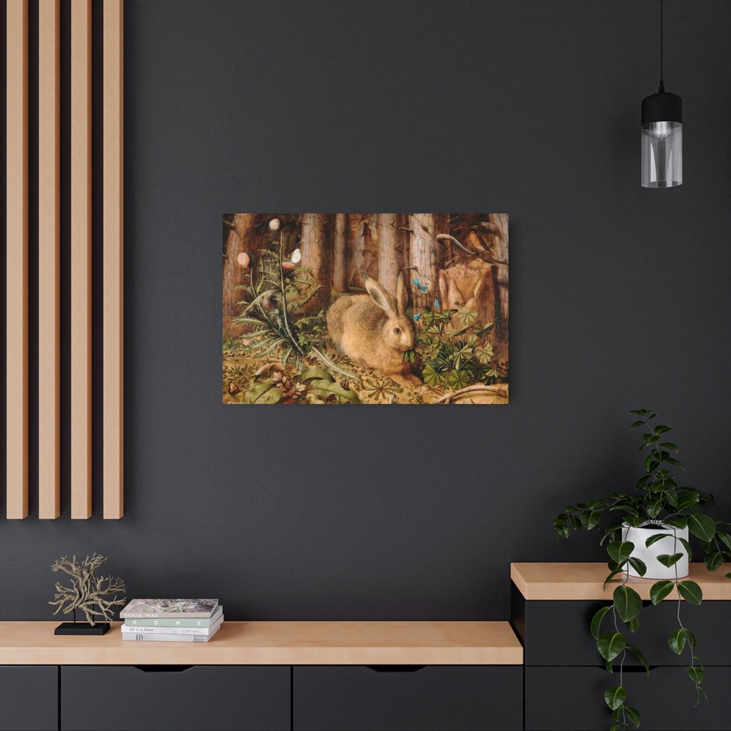 A Hare in the Forest - Metal Print