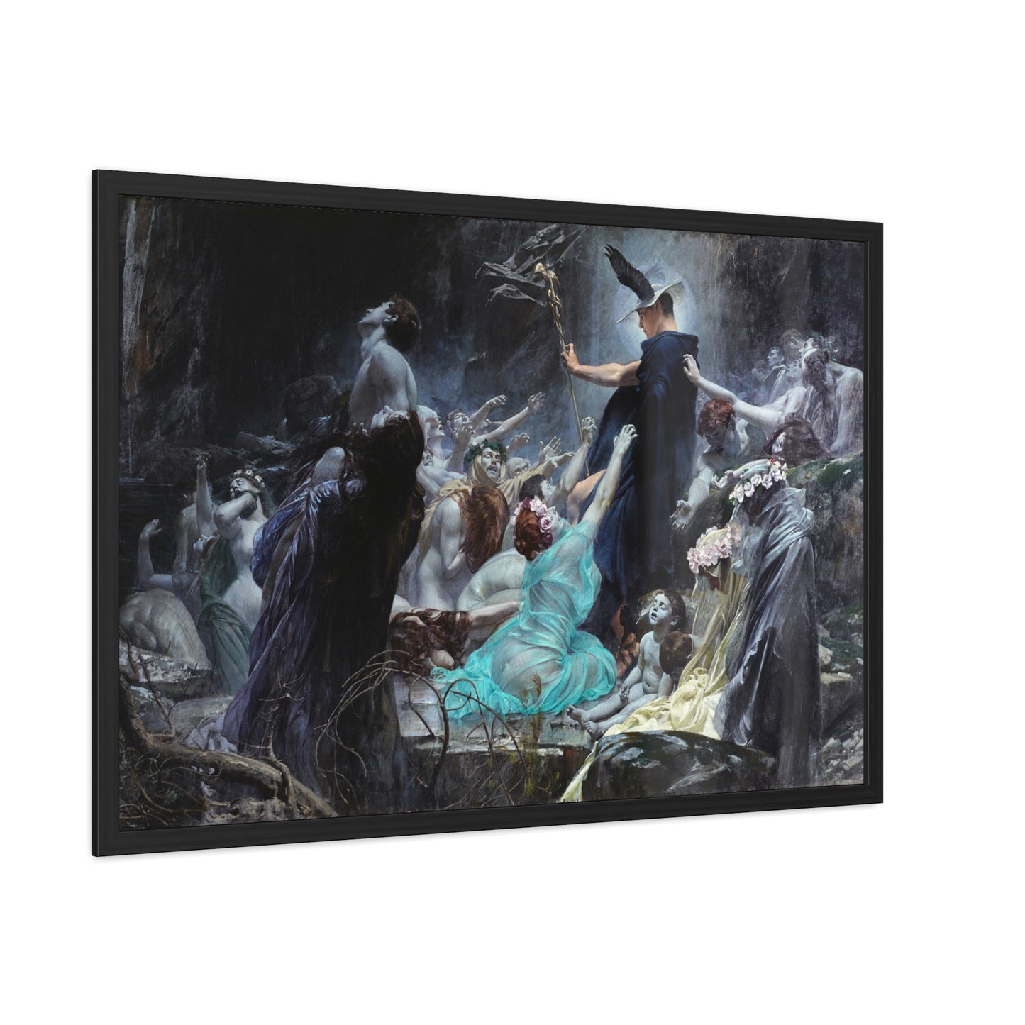 Souls on the Banks of the Acheron - Framed Print