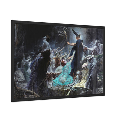 Souls on the Banks of the Acheron - Framed Print