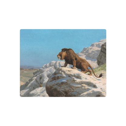 Lion on the Watch - Metal Print