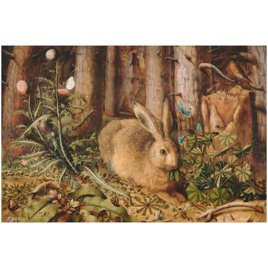 A Hare in the Forest - Canvas Wrap