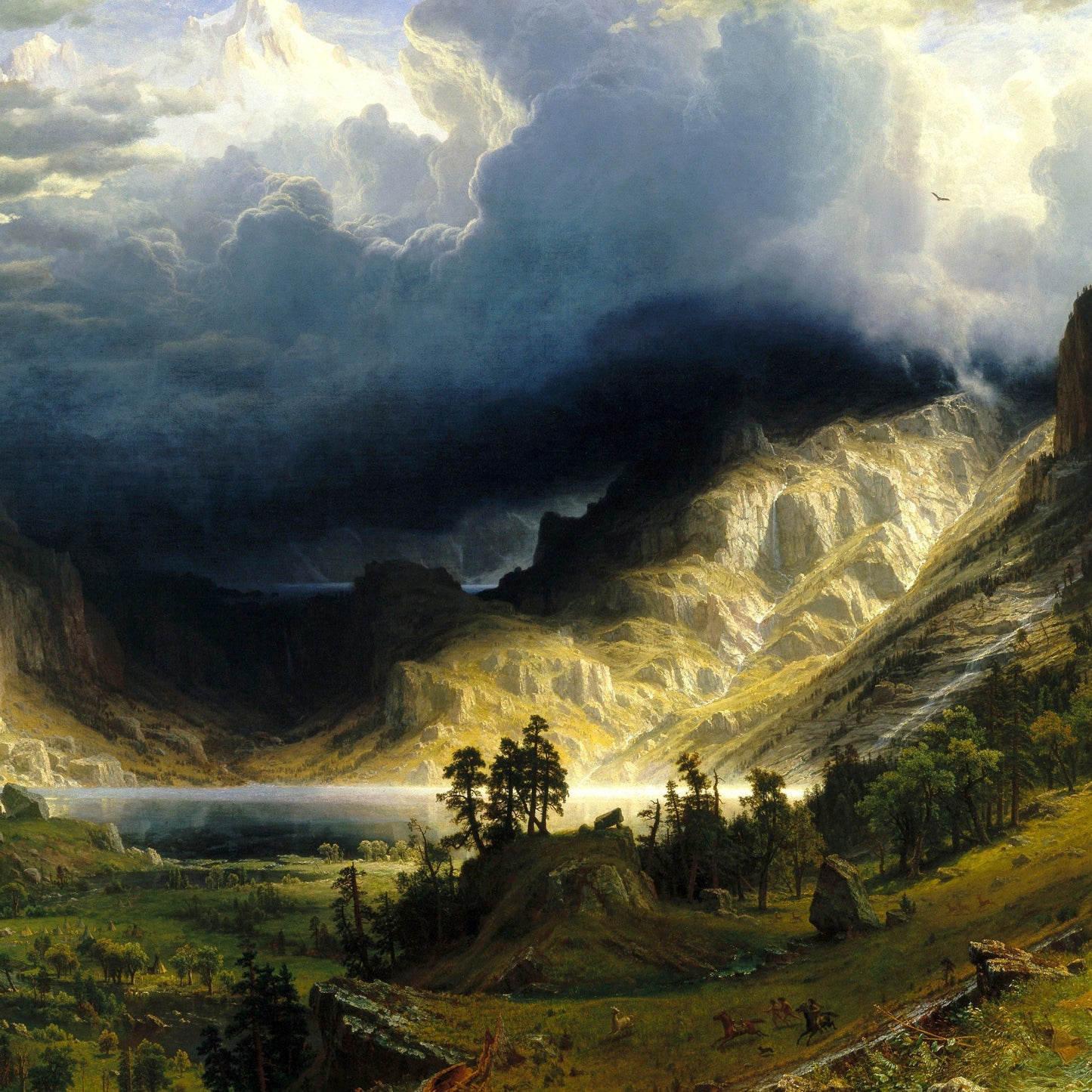 A Storm in the Rocky Mountains, Mt. Rosalie - Canvas Wrap