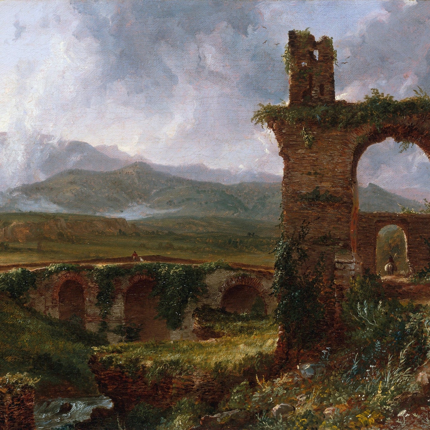A View near Tivoli - Canvas Wrap