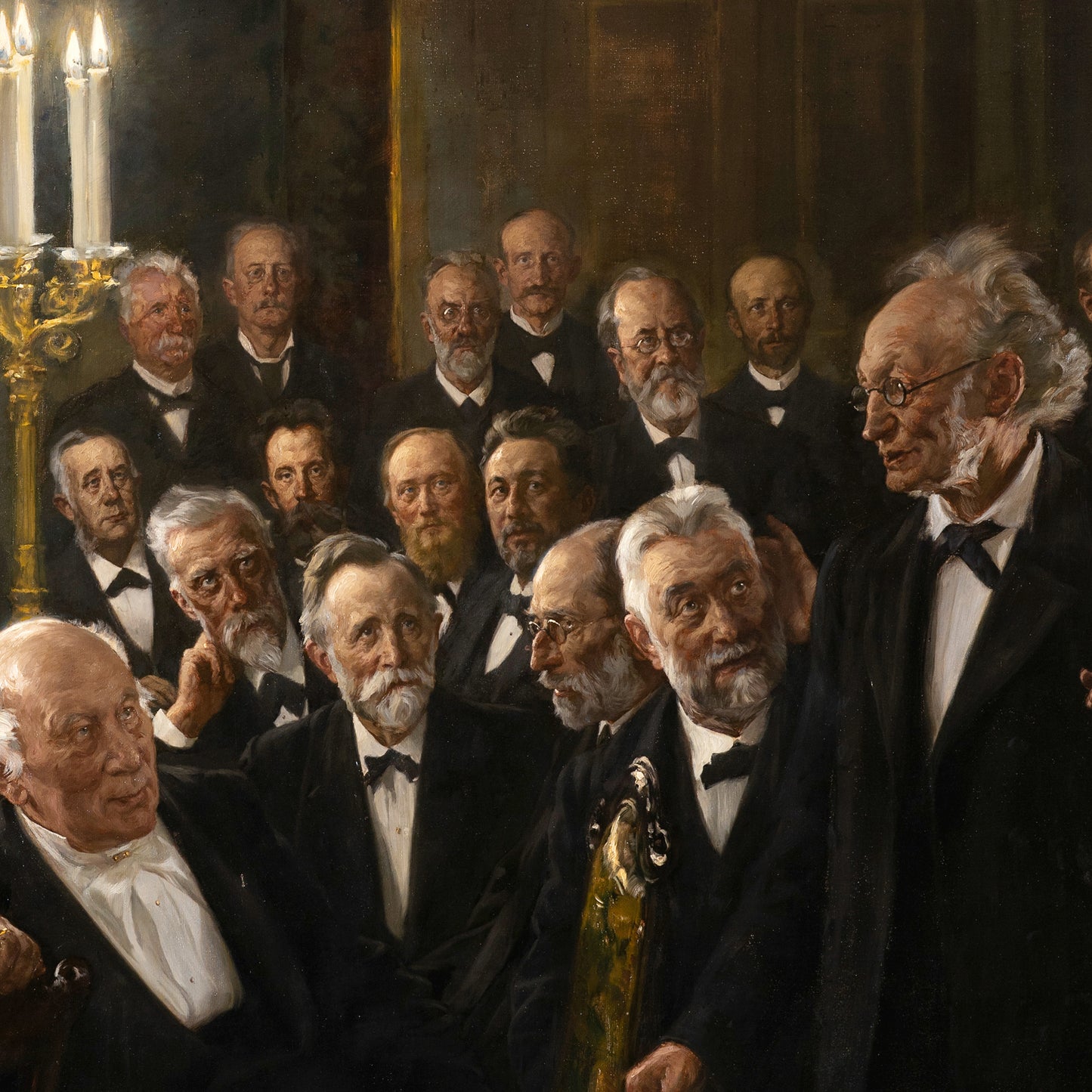 A meeting in the Royal Danish Academy of Sciences and Letters - Canvas Wrap