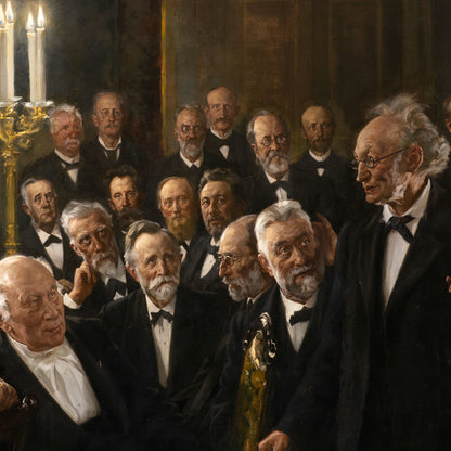 A meeting in the Royal Danish Academy of Sciences and Letters - Canvas Wrap