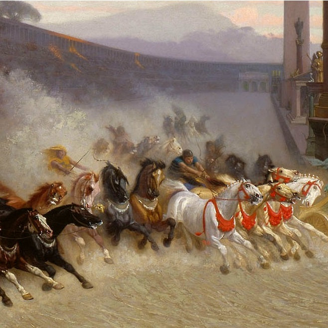 Chariot Race - Canvas Wrap